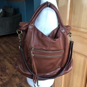 Lucky Brand Soft brown leather shoulder bag